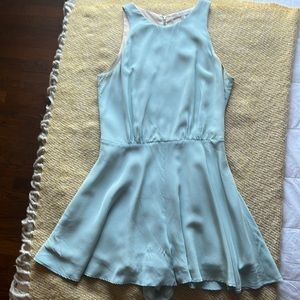Lavender Brown / Sill baby blue romper/ Size S